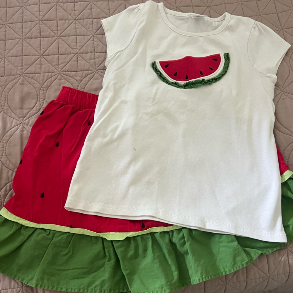 Watermelon Themed Kids Outfit